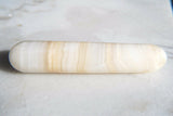 CHARGED Honey Calcite 4.0" Wand Reflexology Massage Crystal Energy Healing 102g