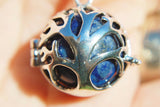 Tree of Life Amethyst/Lapis Lazuli/Rose Quartz Crystal Sphere Pendants + Chain