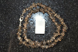CHARGED Premium Smokey Quartz Crystal Chip Necklace 18" Healing Energy REIKI
