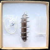 A-Grade Smokey Quartz Crystal Perfect Pendant EMF Protection 20" Chain