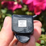 [1] XL 2.5" Black Onyx Crystal Hand-Carved Raven Reiki NEGATIVE ENERGY PROTECTION!