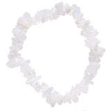 Premium CHARGED Rainbow Moonstone Crystal Chip Stretchy Bracelet REIKI Energy!